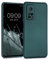 kwmobile Case kompatibel mit Xiaomi Mi 10T / Mi 10T Pro Hülle - Schutzhülle aus Silikon metallisch schimmernd - Handyhülle Metallic Petrol
