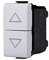 ETTROIT MODULI PRESE INTERRUTTORI SHUCKO PULSANTI USB DIMMER COMPATIBILE CON BTICINO MATIX (MODULO PULSANTE DOPPIO SALISCENDI 1P + 1P 10A 250V BIANCO)