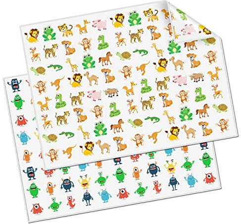 Mikrofiberdukar – Rengöringsdukar för Glasögon med Motiv i olika Kombinationer (Kids, 2 Pack 30 x 40 cm)