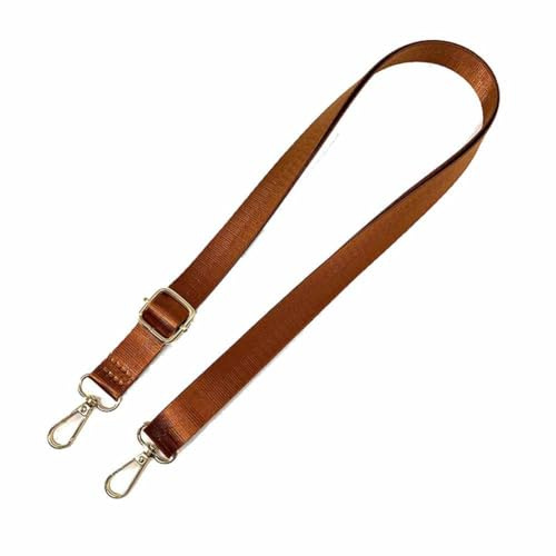 SHTGOI Correa de hombro ajustable (70-138 cm) correa de repuesto para el hombro de 2 cm de ancho, correa de nailon para bolso, correa de bolso, bolso de hombro, color marrón
