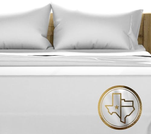 TEXAS LINEN CO. 100% Egyptian Cotton Sheets King Size - 1500 Thread Count King Size Sheets Set, 4 PC Luxury Bedsheet (Light Grey), Soft, Cooling, 17 Deep Pocket Sateen Weave Bedsheet Set
