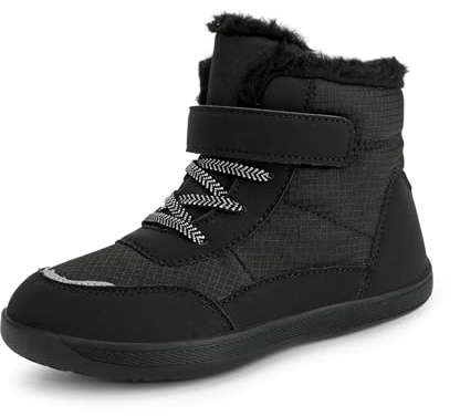 JYukaichen Chaussures pieds nus pour Enfants Fille Garçon Hiver Confortables Antidérapantes et Légères avec Doublure Chaude Enfants Bottes de Neige,25-36
