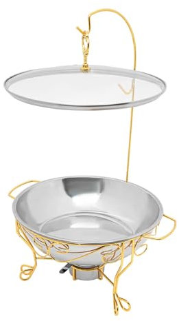 Värmebehållare för mat varmhållningsbehållare mat matvärmare brännpasta behållare matvärmare 6 l kapacitet, för hem, kök, fest, restaurang, hotell, catering