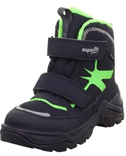 Superfit Snow Max Warm Gefütterte Gore-Tex, Stivali da Neve, Blu Verde Chiaro 8010, 30 EU Larga