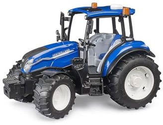 bruder 02184 - New Holland T5.120 - 1:16 Trattore, veicoli, fattoria, agricoltura, trattore, bulldog