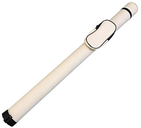 SUPERDIAMOND Pool Cue Case, Professional 2-Piece Cue (1 Butt/1 Shaft) Billiard Cue Bag, Briefcase Style for Men, Handcrafted Hard Case for Maximum Protection-White