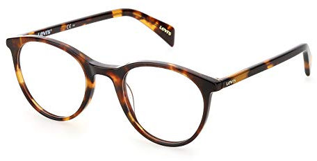 Levi's Lv 1005 Brillenfassung, rund, verschreibungspflichtig, Havanna 2, 50