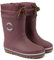 Mikk-line Warm Gefütterte Gummistiefel Kinder 22 Rose Brown | Wasserdicht Regenstiefel für Jungen und Mädchen | Winddicht Thermo Gummistiefel | Regenschuhe Mit Reflektiernde Details