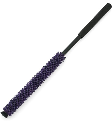 Altieri Helix Flute Wand - Premium Flute Cleaning Rod with Innovative Helix Design and Ultrasuede Swab Fabric for Superior Moisture Removal and Flute Care … (Purple)