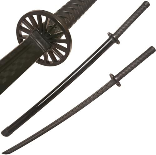 ShangYaSM Polypropylene Plastic Sword Black 39 inches, Used for Cosplay, Daily Practice, Gift, Party Decoration