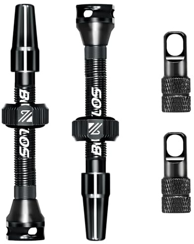 AEYINO Presta Valve Tubeless Stem 44 mm, Valve Stem Kit with Valve Core Removal Tool for Road Bike/Mountain Bike/MTB, Fit Most Bicycle Rims, Super Light Durable Aluminum Stem Colorful