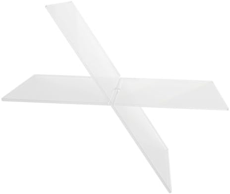 MAGICLULU Support de Livre Ergonomique Transparent Grosse Taille en X pour Lecture, Porte-livre de Recettes Multifonction Cuisine, Bureau et Présentation de Livres, Étudiants et Musiciens