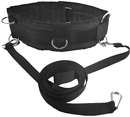 Milageto Banda de Resistencia, Cinturón para Tirar de Trineo, Cinturón de Resistencia para Entrenamiento de,