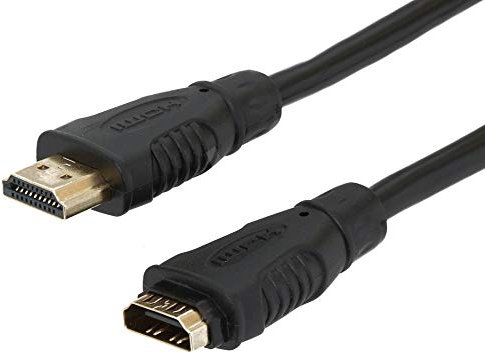 PremiumCord Cavo Prolunga HDMI 4K High Speed ​​2 m, Video 4K 2160P, Full HD 1080P, Deep Color, 3D, Arc, HDR, Dolby TrueHD, 10,2 Gbps, Connettori Placcati Oro, Nero