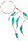 W WIDMANN MILANO Party Fashion 03355 - Indianerstirnband mit Federn, Blau, Hippie, Kopfschmuck, Accessoire, Karneval, Mottoparty