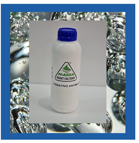 MAZZA Fissativo Isolante Antimuffa Per Pareti E Muri Interni Ed Esterni Colorificio Due Formati Lt 1 E Lt 5 (1 Litro)