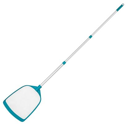 Bestway Poolkescher AquaScoop mit Teleskopstange, 163 cm, weiß-türks