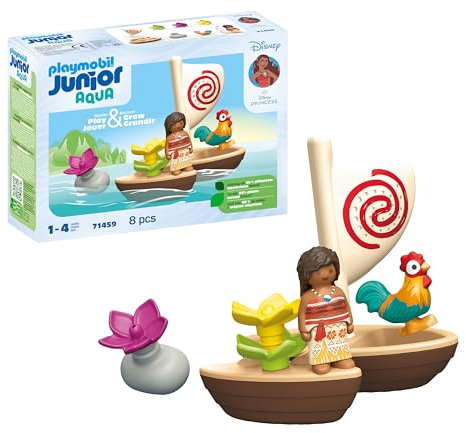 PLAYMOBIL JUNIOR | Disney | Vaianas Katamaran | nachhaltiges Spielzeug aus biobasierten Kunststoffen | für Kinder ab 1 Jahr | 71459