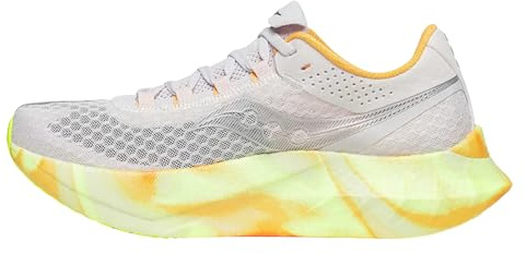 Saucony Men's Endorphin Pro 4 Sneaker, Fog/Peel, 8