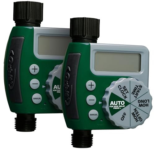 Orbit 62067 1-Outlet Programmable Digital Hose Watering Timer, 2-Pack