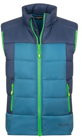Trollkids Kids Hardanger Vest 110, mystic blue