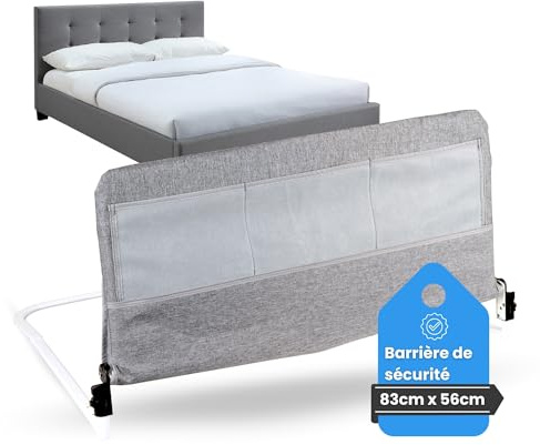Urnspire® - Barriere lir Adulte, Personnes âgées Handrails, lit pour Enfant, barrière de lit, Barriere de lit Adulte, lit pour Enfant, barrière de lit articulée, système abattant innovant