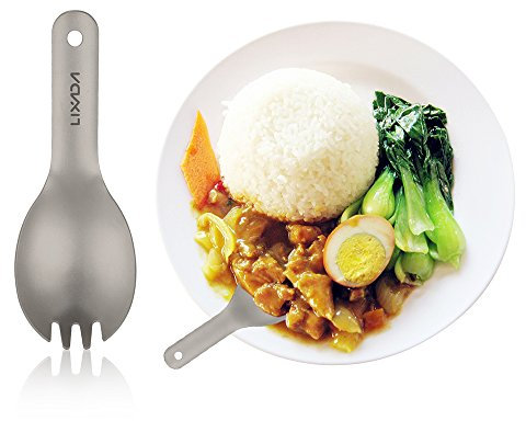 Juroupi Short Handle Spork Ultralight Children Baby Spork Outdoor Camping Picnic Flatware (Spork)