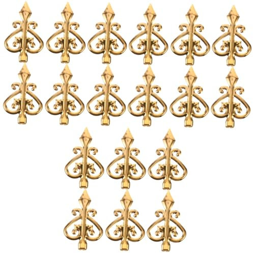 Homoyoyo 3 Set Punta Di Protettiva All'aperto Cricchetto Scherma Luci Segnapasso Recinzione Confine Cancello Porta Pinna Ornamentale Lega Di Alluminio Golden 6 Pezzi * 3