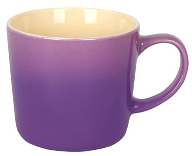 Argon Tableware 330ml New Bone China Ombre Mug - Purple - 1x Colourful Glazed Fine Ceramic Stoneware Pottery Coffee Tea Cup Set | Microwave & Dishwasher Safe