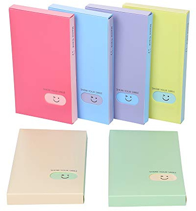 Business Card Book Holder, 2 PCS Business Name ID Credit Card Holder Rack Book Case Organizer Lomo Card Photocard Photo Album (120 Pockets) (Pink)