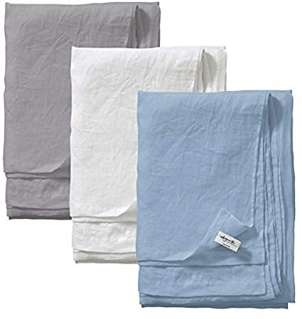 elegante Halbleinen Betttuch Breeze Farbe Kurkuma Größe 160x260