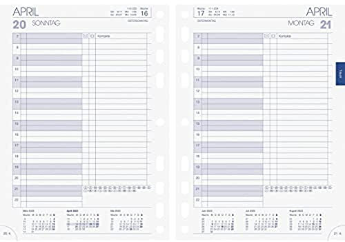 Brunnen Tageskalendarium BUSINESS 2023 A5, weiß, 1079001003