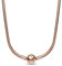 Pandora Moments Snake chain 14k rose gold-plated necklace, 50