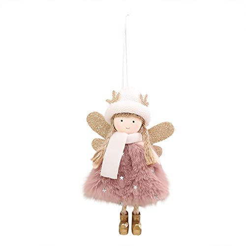 TianWlio Engel Ornamente Weihnachtsengel Puppe hängende Dekorationen Weihnachtsbaum Dekorationen niedliche Engel Puppe Anhänger Weihnachten Ornamente für Weihnachten Bad Eckregal Etagen