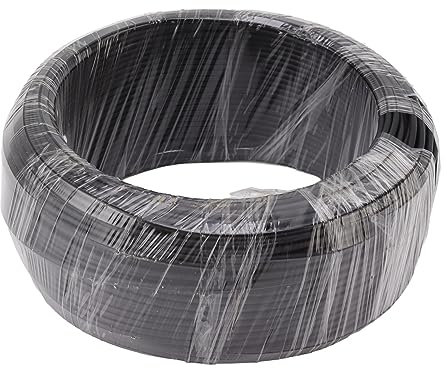Pssopp Alambre de Aluminio para Bonsái, 1 Kg Alambre para Moldear Bonsái Estable para árboles Bonzai en Interiores (Negro) (3,0 mm)
