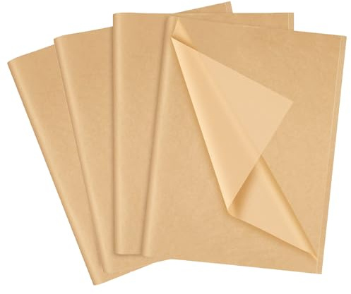 LZRinue 60 Hojas de Papel de Seda Kraft, 35 x 50 cm, Ideal para Envolver Regalos, Cumpleaños, Boda, Baby Shower, DIY, Manualidades, Regalo