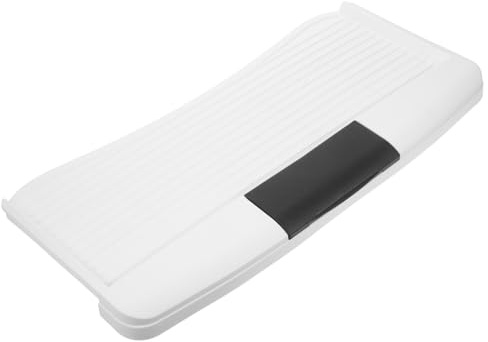 TEHAUX Plateau de Rangement Bureau pour Clavier Blanc en PP et Alliage D'aluminium, Support Coulissant Extractible, Résistant aux Rayures, pour Bureau