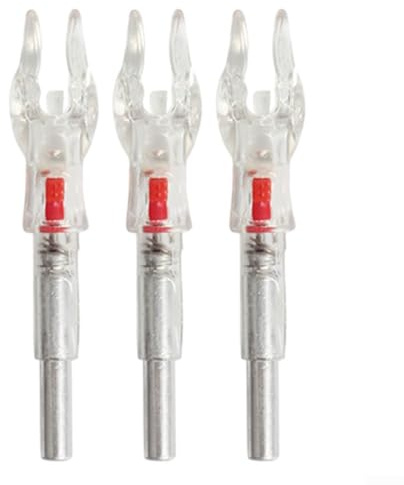 HEBEOT 3 pièces universelles 4,2 mm Queue de flèche Lumineuse Chasse flèche encoches LED Queue éclairée flèche Lumineuse encoches(4.2 Rouge)