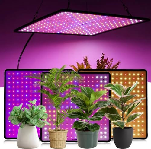 Demiawaking 45W 225LED Pflanzenlampe Pflanzen Wachstumslampe, rot, blau, weiß, orange, Phytolamp Vollspektrum Pflanzenlicht Lampe Bonsai Blumen Sämlinge Pflanzenleuchte