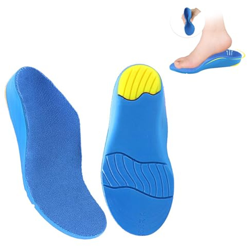TXDKLUG Plantilla de Soporte para el Arco para Zapatos de Niños,Inserciones de Zapatos Ortopédicos para Niños Con Dolor de Arco,Plantillas para Niños Pequeños para Pies Planos,Fascitis Plantar