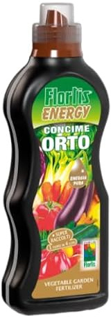 Concime Liquido per Orto da 1,2kg NPK 5-4-5 con Ferro e Zolfo - Fertilizzante Organo Minerale Biostimolante con Amminoacidi Alghe e Vitamine per Orto Ortaggi Vaso e Terra