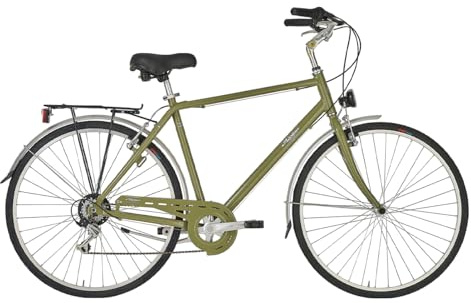 Alpina Bike Roxy, Bicicleta de Trekking 6 V para Hombre, Hombre, Verde Canna, 550 mm