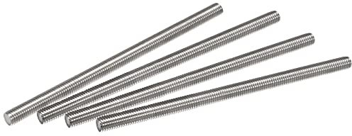 sourcing map 4 Stück Voll Gewindestange M8 x 150mm 304 Edelstahl Rechtsgewinde