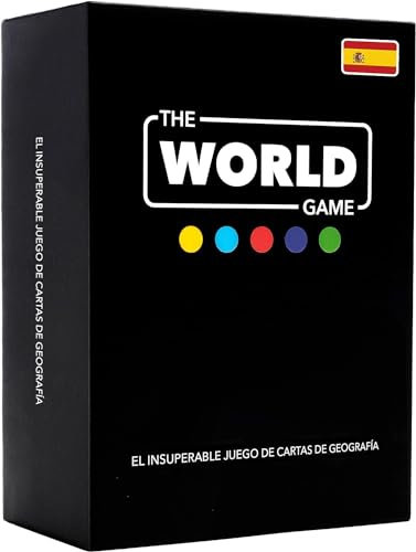The World Game - Juego de Cartas de Geografía - Juego de Mesa Educativo para Niños, Familias y Adultos, Niñas y Adolescentes - En Español