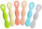 Baby-Löffel, Lernlöffel-Set, 100% extra weiches Silikon, BPA-frei, Fütterlöffel und Beißhilfe für Babys, Silikonlöffel für Babys und Kleinkinder, ab 4 Monaten, 6 Stück