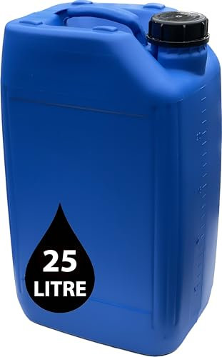 25L Anti Glug Water Container | UN Approved Stackable Bottle Container + Tamper Evident Cap | Perfect for Storage of Potable Water Liquids BLUE