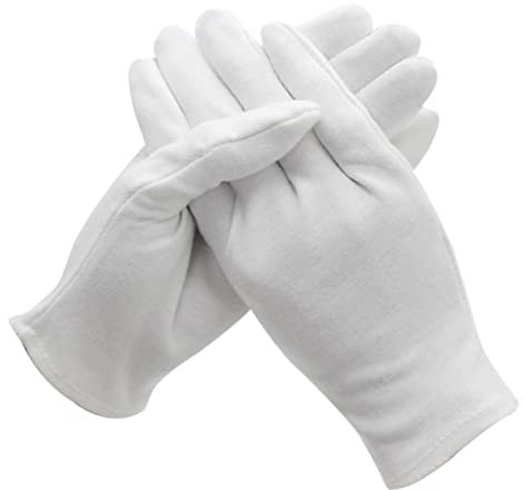 HOMSFOU 12 Paar baumwollhandschuhe Arbeitshandschuhe feuchtigkeitsspendende Handschuhe Arbeitsschutzhandschuhe Sicherheitshandschuhe Industriehandschuhe Haushalt Baumwoll-Handschuhe Spa