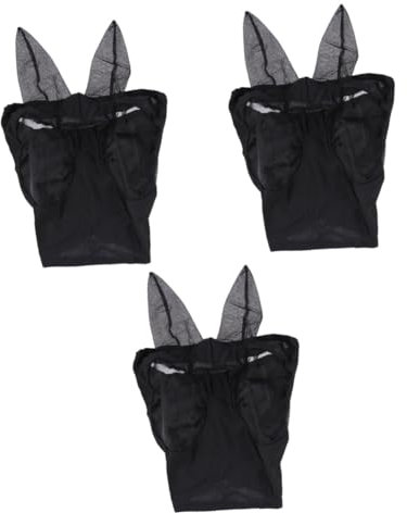 SEWOART Lot De 3 Masques en Maille Ultra-légers pour Chevaux Faciale pour L'extérieur
