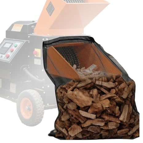 Sac De Collecte Pour Broyeur À Bois – Sac En Maille Pour Déchiqueteuse À Bois 48,43 X 23,62 Pouces, Grand Support Pour Débris De Jardin, De Nettoyage Robuste | Aide Au Transport Pratique Pour Les