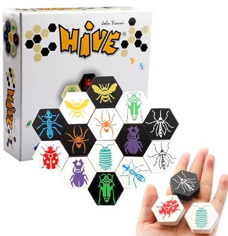 Jeu Société Hive - Échecs Ruche Mind, Plateau Stratégie pour Casse-tête Réunions Famille, Soirées | Duel 2 Joueurs avec Amélioration Compétences Cognitives, Formation Logique Cadeau Enfant